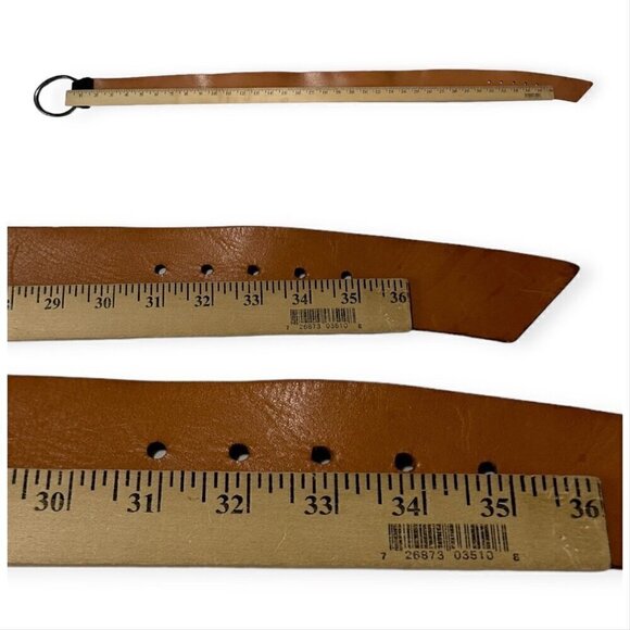 Miu Miu Black Suede Wide Belt with Large Round Buckle, Size‎ 90/36 - Picture 10 of 11